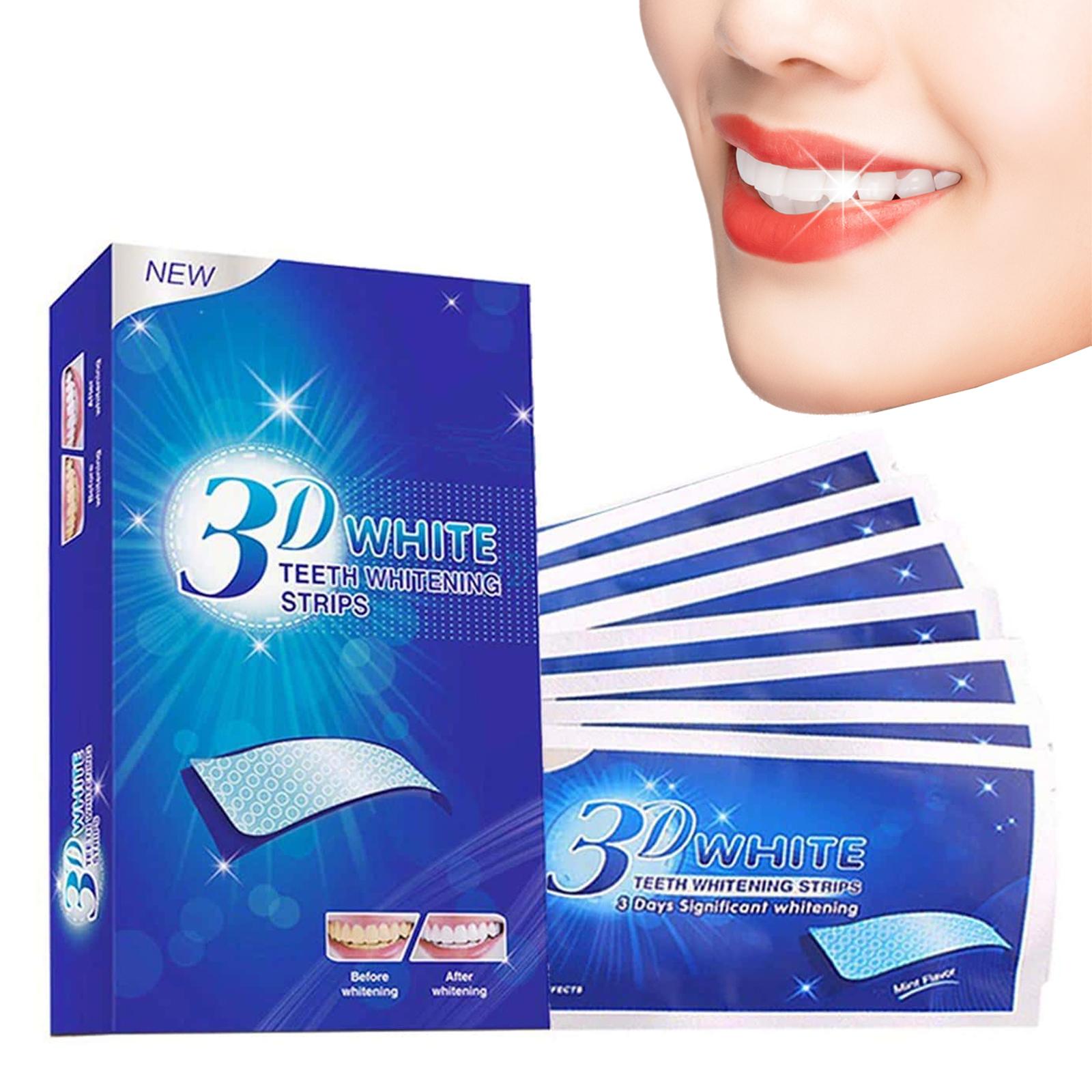 Teeth Whitening Strips 14 Treatments, 28 White Strips for Teeth Whitening, Reduced Sensitivity White Strips for Teeth Whitening